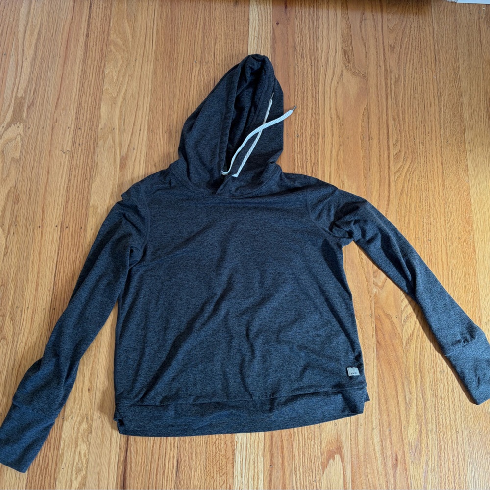 Vuori Men's Charcoal Hoodie Sweater